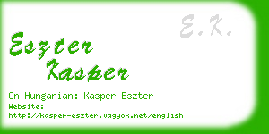 eszter kasper business card